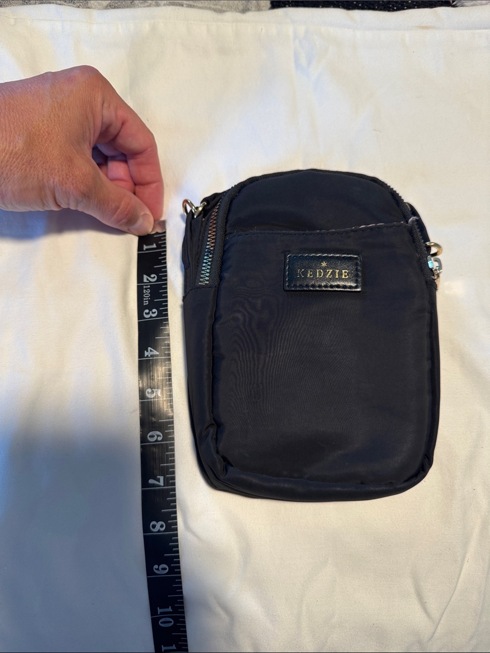 Kedzie Black Mini Crossbody Pouch
